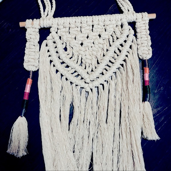 🆕🪴Beautifully Handcrafted Macrame Wall Art Boho Decor~Bohemian Jewelry Display - Picture 8 of 17